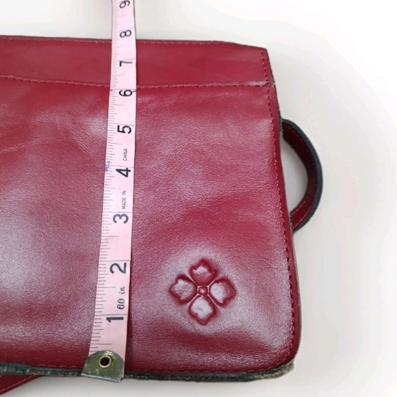 Patricia Nash Vallata Shoulder Bag In Tooled Magenta Leather W/Warranty P891244 - Picture 13 of 15